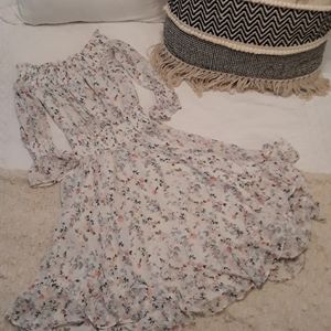 Chiffon Ruffled Garden Party Dress